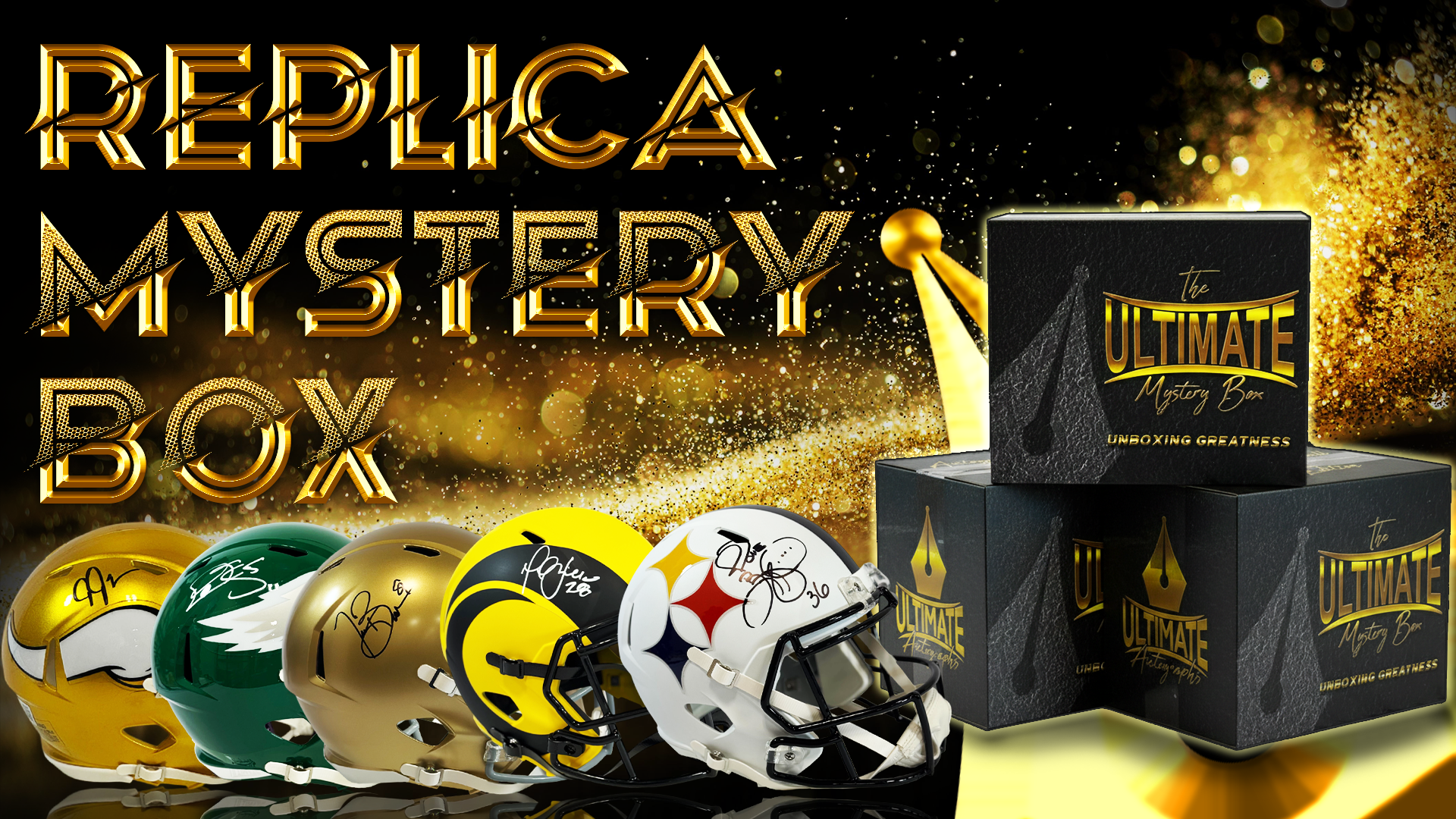 Autographed Full-Size Replica Helmet Series Mystery Box – Ultimate Autographs