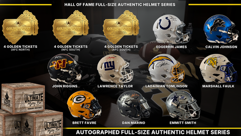 UA headliner graphic — Hall of Fame Full-Size Authentic Helmet Live Break Series