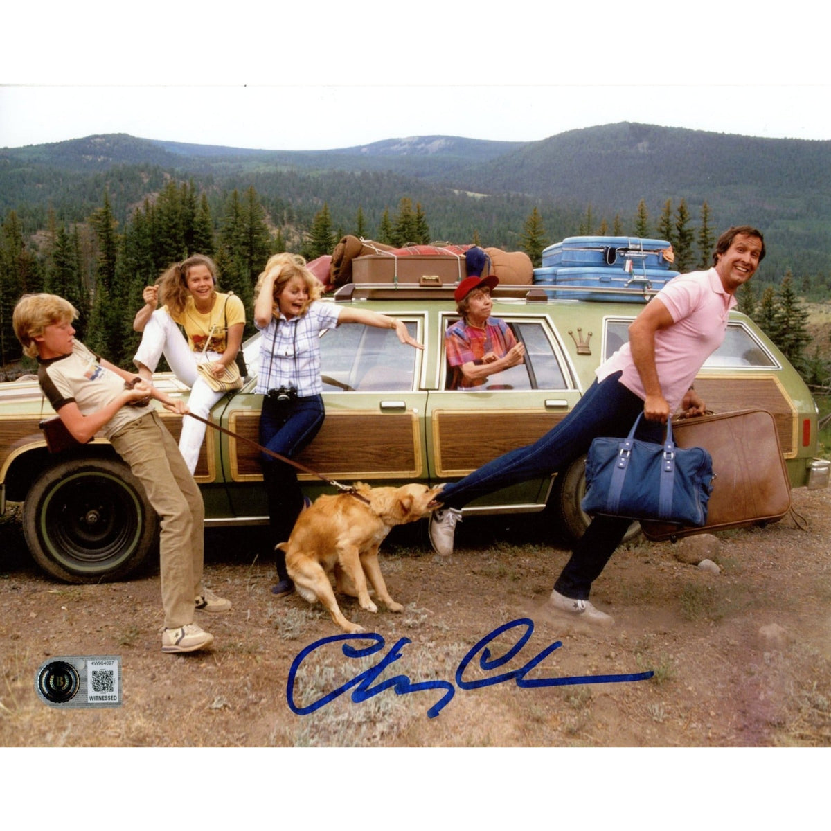 Chevy Chase Autographed National Lampoon's Vacation 8x10 Photo