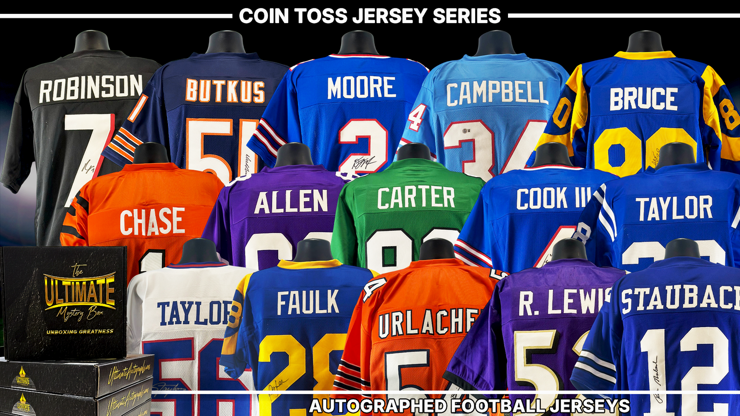 Coin Toss Autographed NFL Jersey Live Break Series