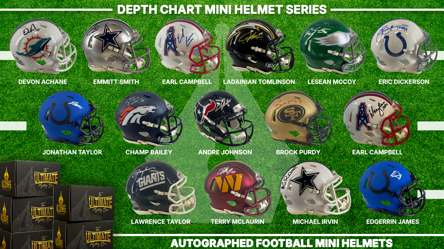 Depth Chart NFL Mini Helmet Live Break Series