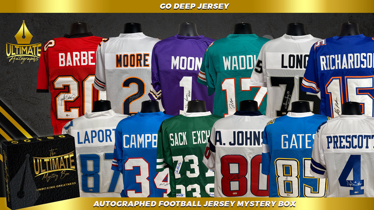 Live Break #1 - Autographed Football Jersey Mystery Box - Go Deep! - 5/8/24 12:00 PM CT