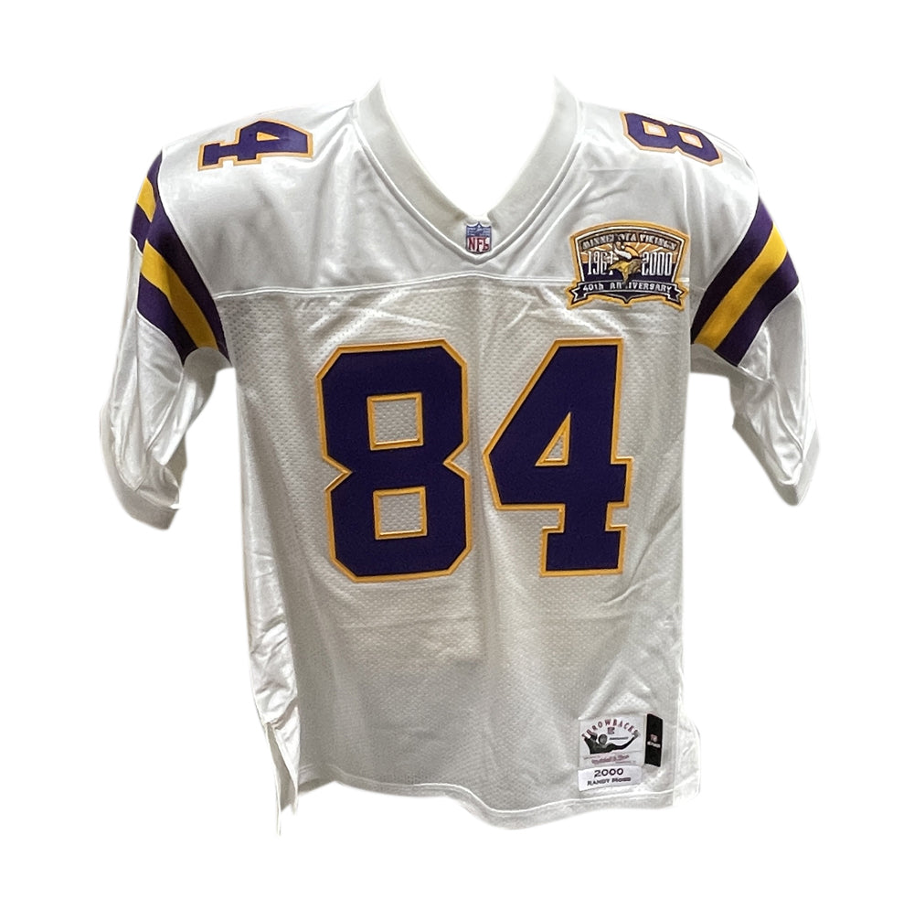 Randy Moss Autographed Minnesota Vikings Mitchell & Ness White Jersey