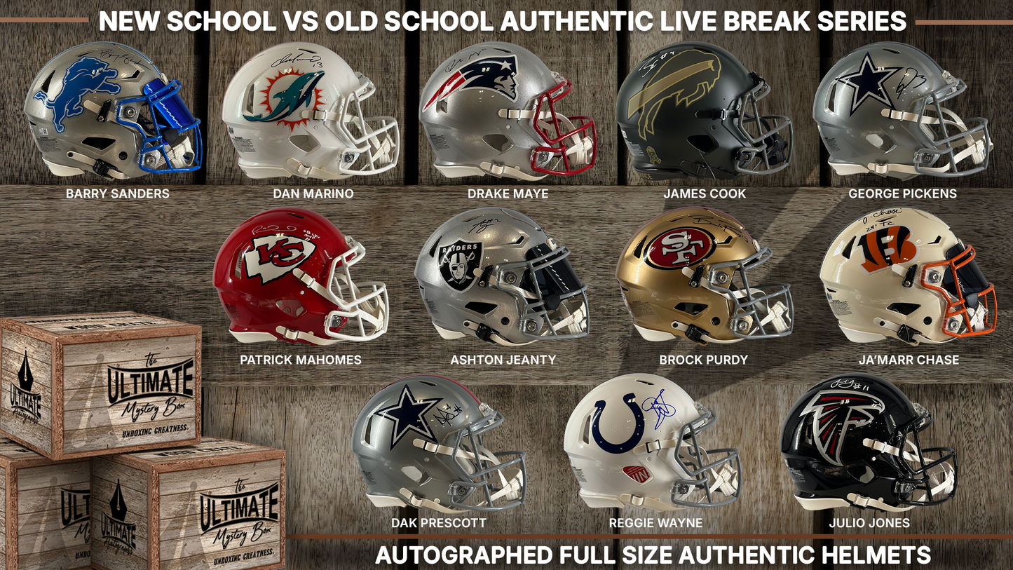 Old School vs. New School Authentic Helmet Live Break Series