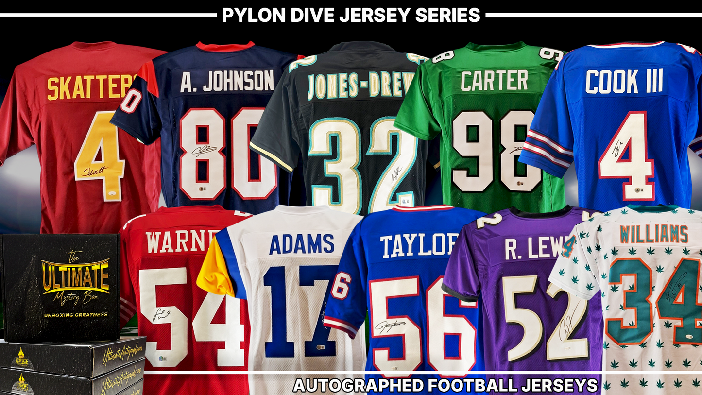 Pylon Dive Autographed NFL Jersey Live Break Series