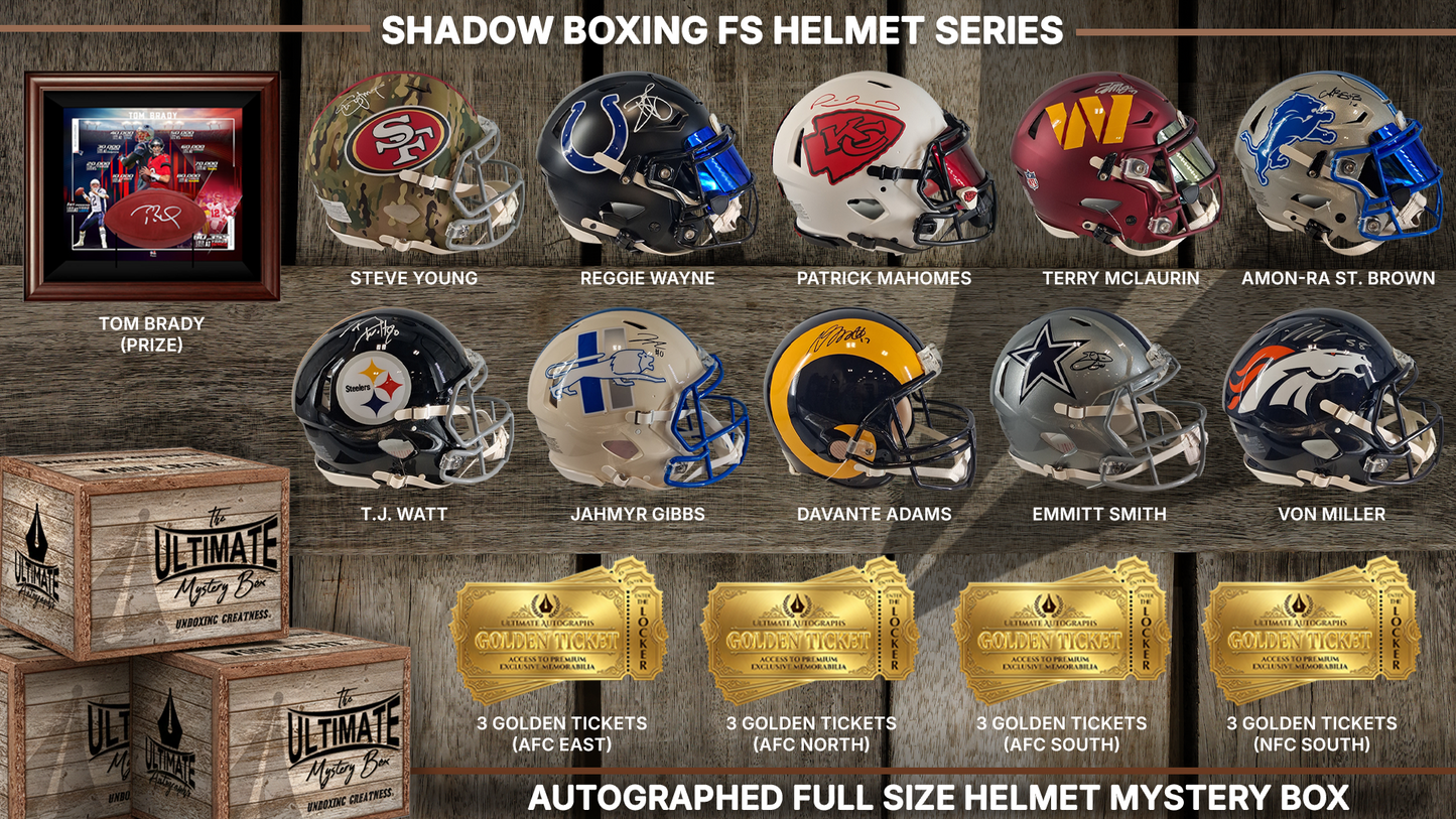 Shadow Boxing Autographed Full-Size Helmet Live Break Series
