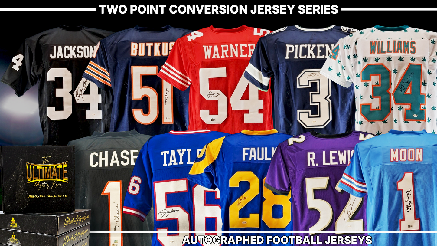 Two Point Conversion Autographed NFL Jersey Live Break Series