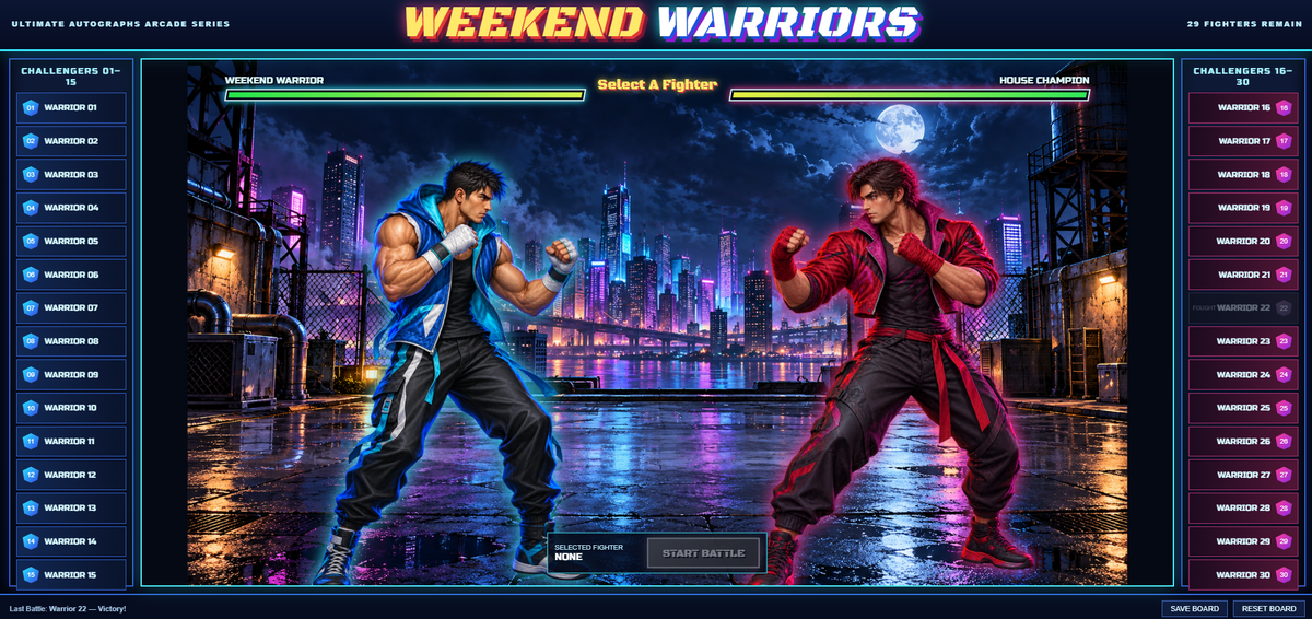 Weekend Warrior Autographed Multi-Sport Mixer Series