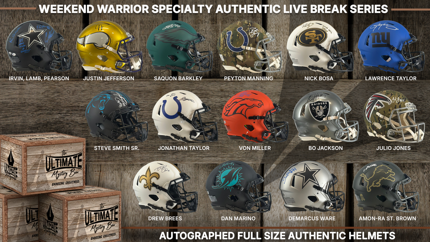 Weekend Warrior Specialty Authentic Helmet Live Break Series