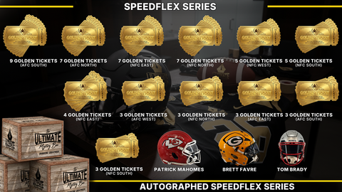 UA headliner graphic — SpeedFlex Autographed Full-Size Football Helmet Live Break Series