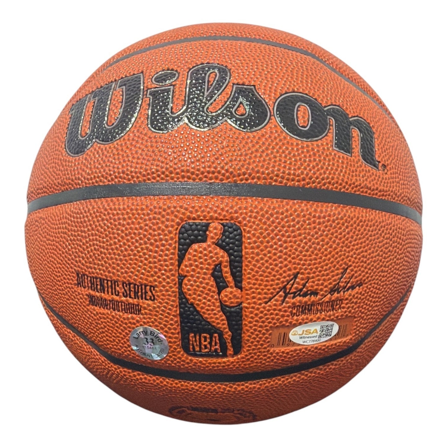 Larry Bird Signed Wilson NBA Basketball