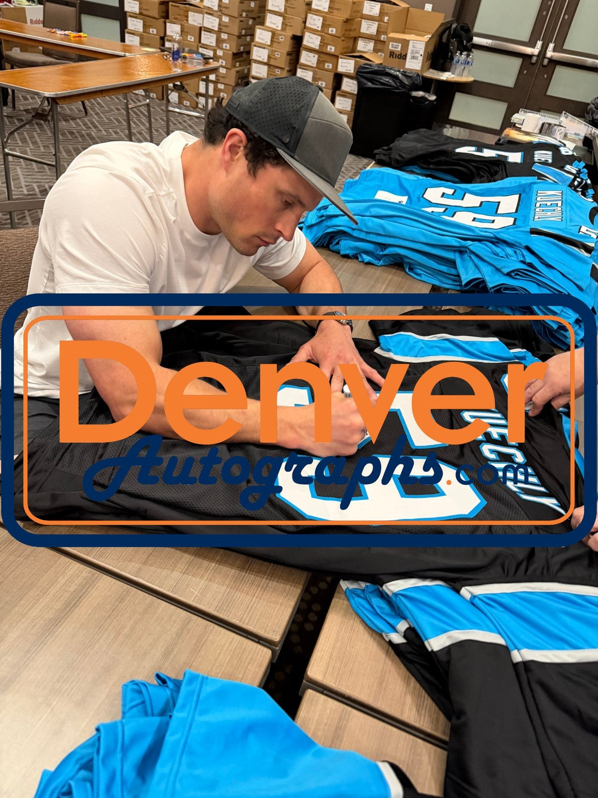 Luke Kuechly Signed Carolina Panthers Black Jersey - HOF Inscription