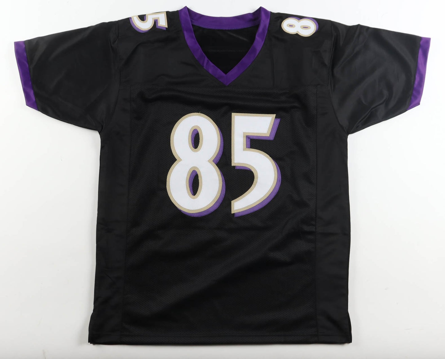 Derrick Mason Autographed Baltimore Ravens Black Custom Jersey