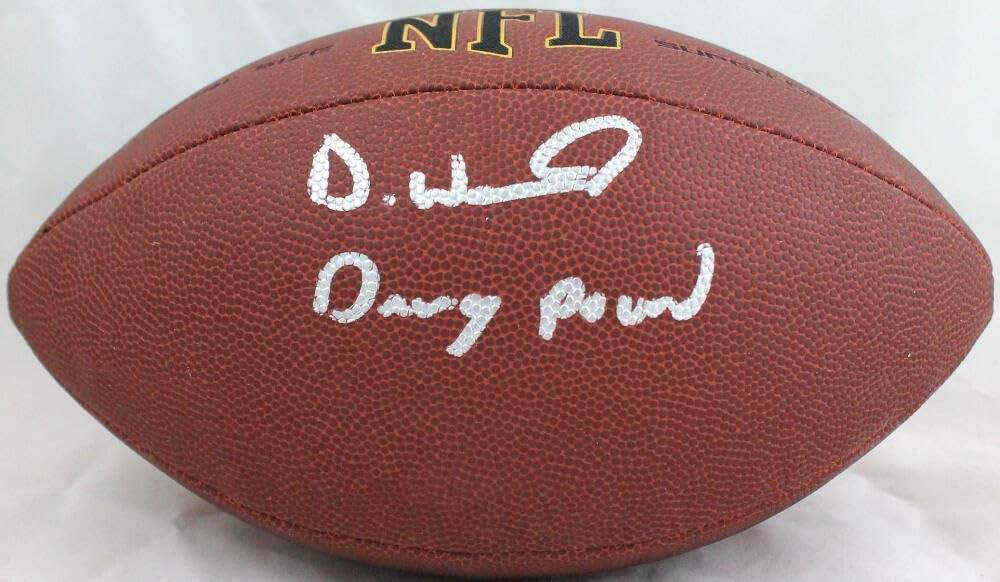 Denzel Ward Signed Cleveland Browns SuperGrip Football "Dawg Pound" Inscribed