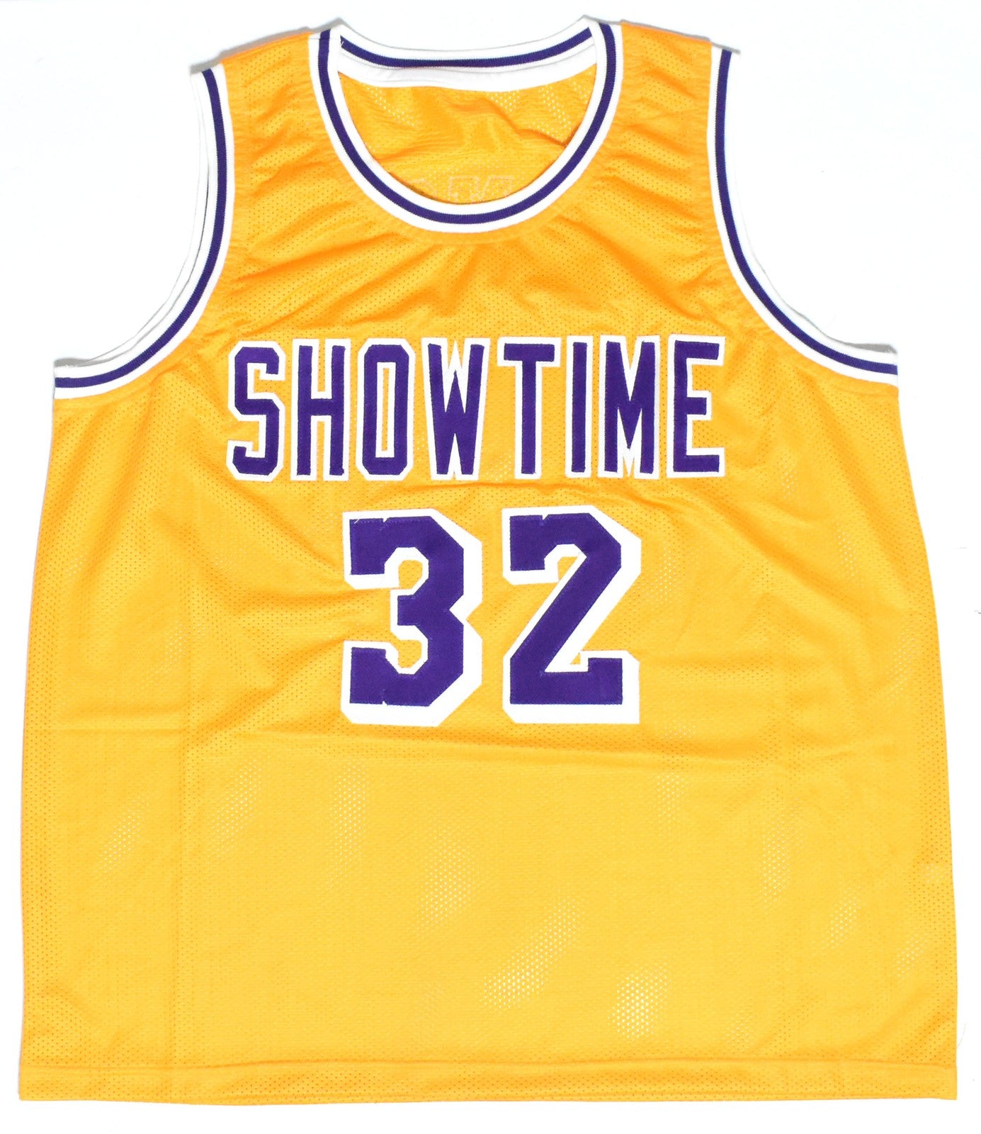 Magic Johnson Autographed Gold Custom Jersey