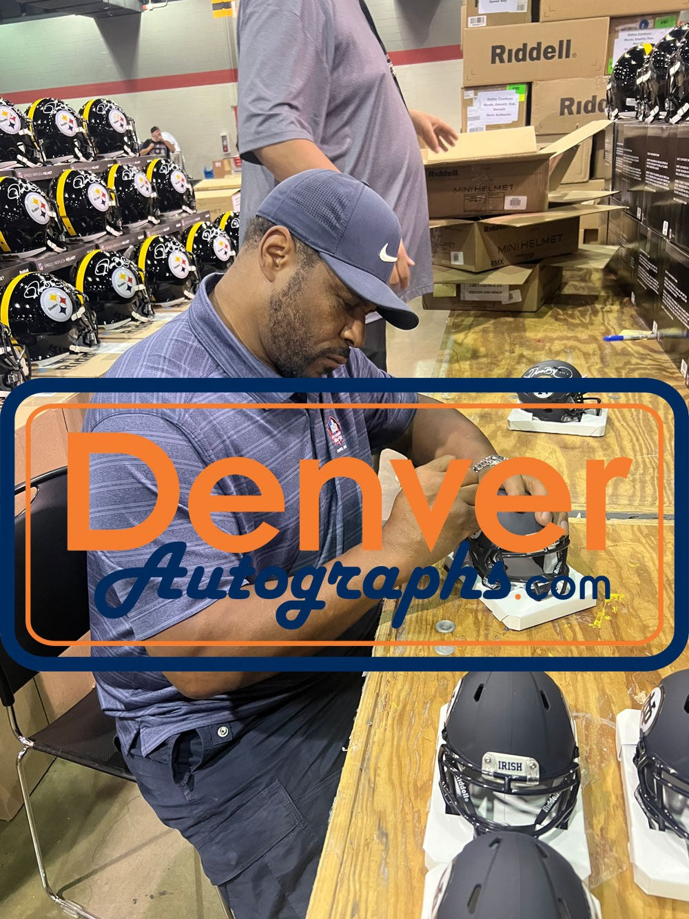 Jerome Bettis Autographed Notre Dame Fighting Irish Yankees Mini Helmet