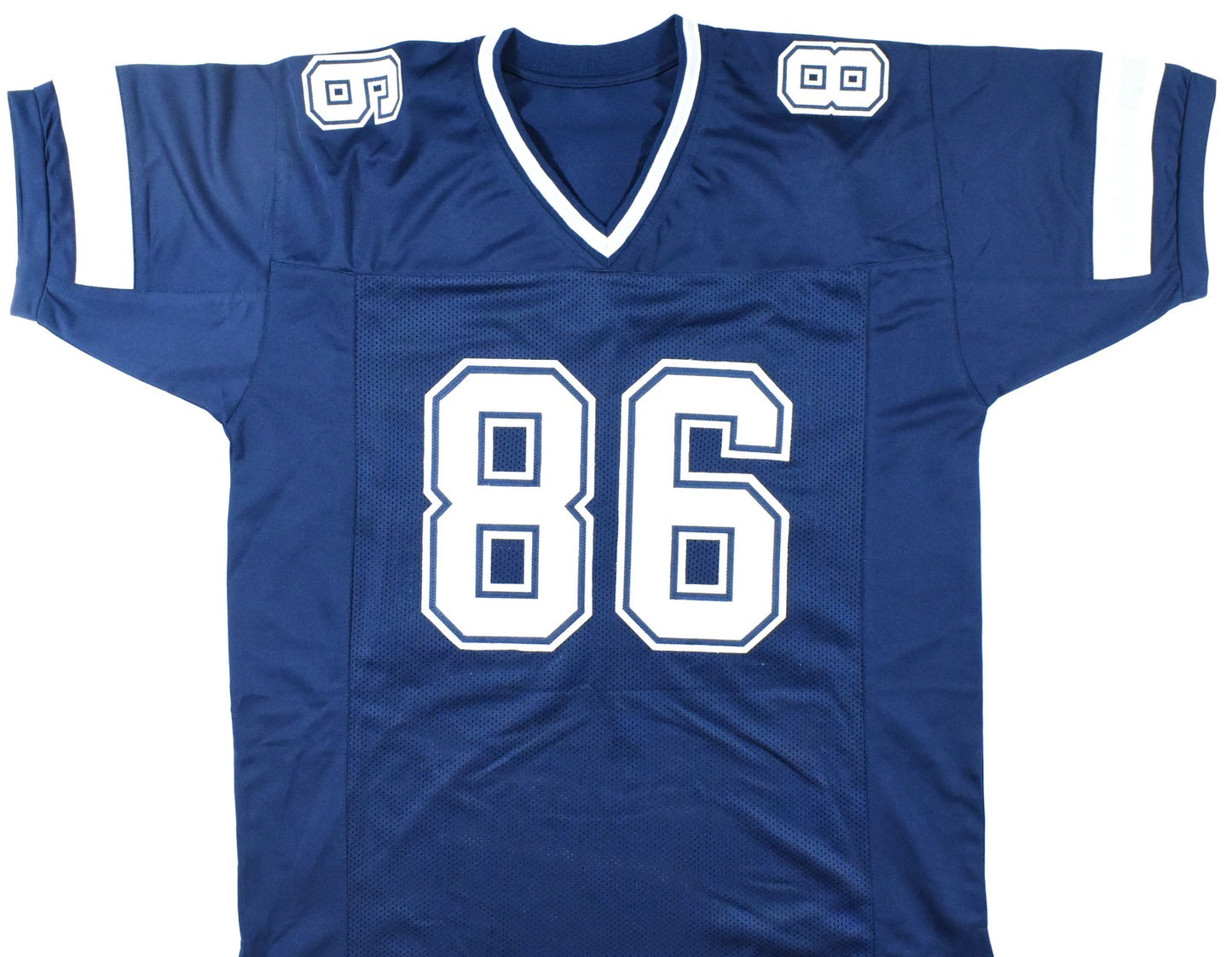 Luke Schoonmaker Signed Dallas Cowboys Blue Custom Jersey