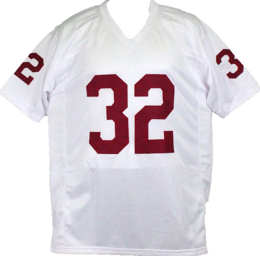 OJ Simpson Signed White Custom Jersey (Heisman Inscription)