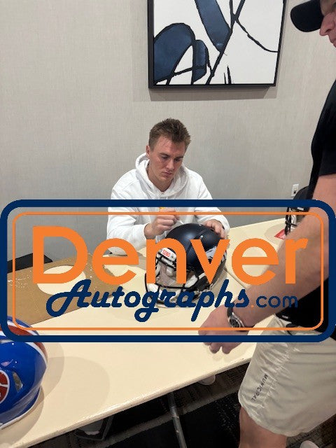 Bo Nix Signed Denver Broncos Full Size Replica Helmet