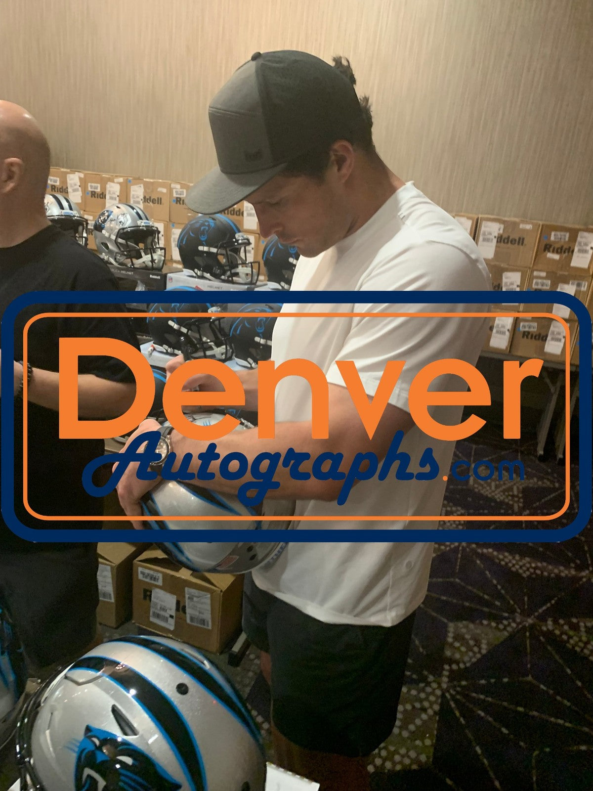Luke Kuechly Signed Carolina Panthers Full Size Authentic SpeedFlex Helmet