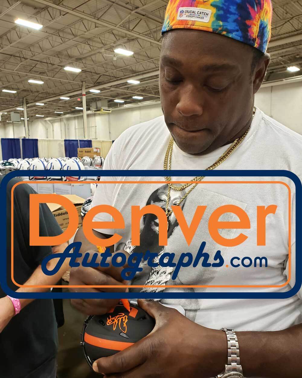 Warren Sapp Signed Miami Hurricanes Eclipse Mini Helmet Beckett COA
