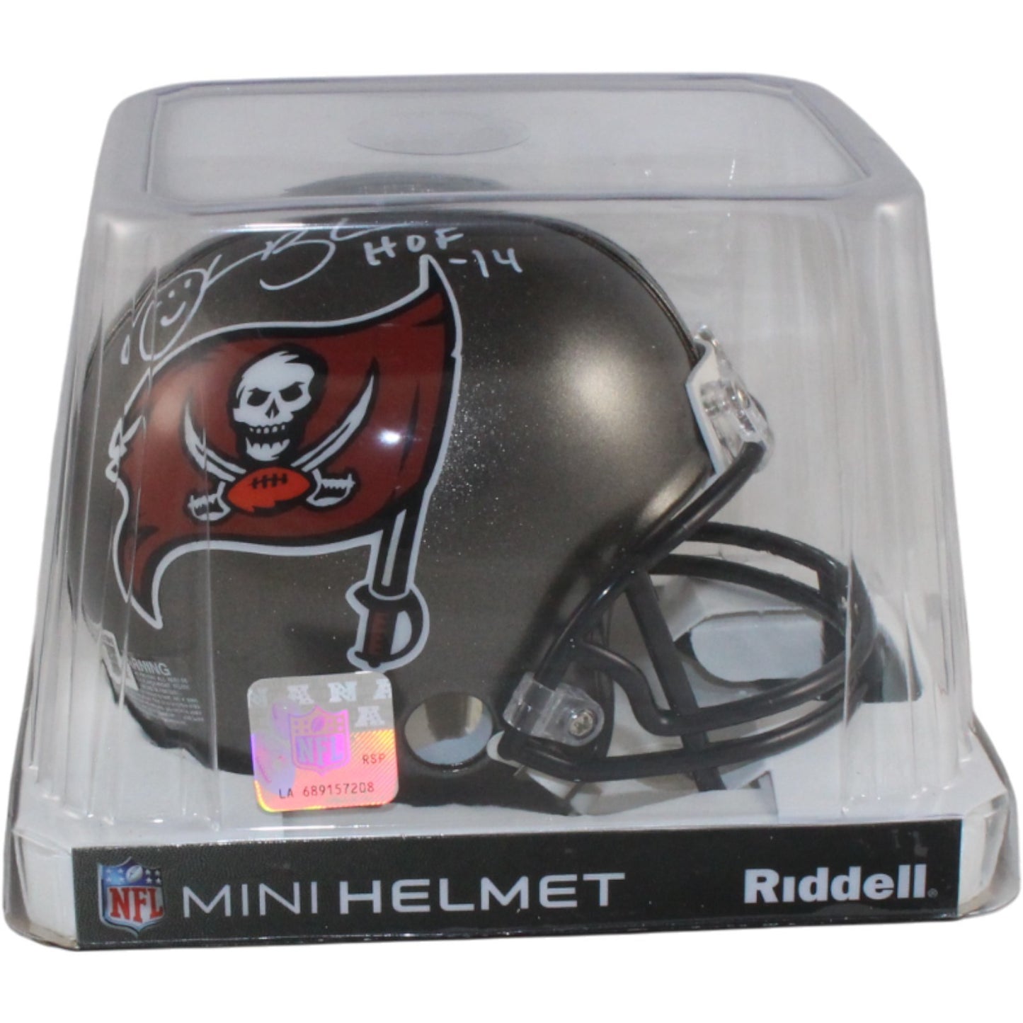 Derrick Brooks Signed Tampa Bay Buccaneers VSR4 Mini Helmet (HOF)