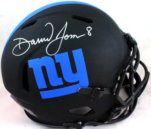 Daniel Jones Autographed New York Giants Full Size Authentic Eclipse Helmet