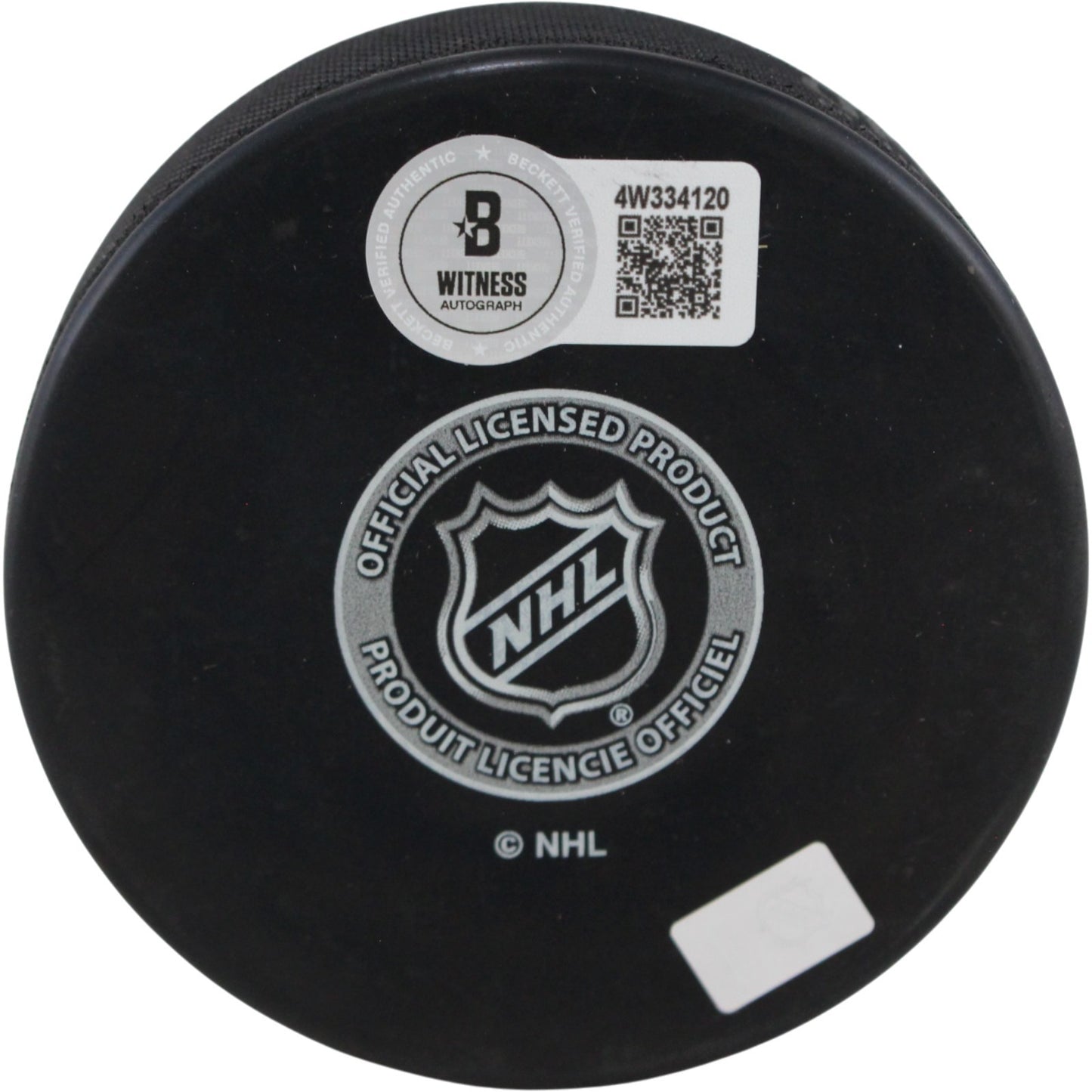 Scott Wedgewood Autographed Colorado Avalanche Logo Puck (Beckett)