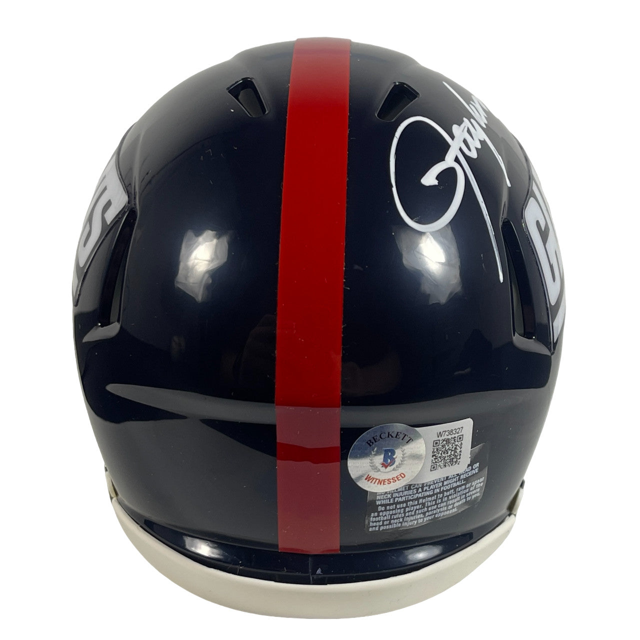 Lawrence Taylor New York Giants Signed Throwback Mini Helmet BAS COA