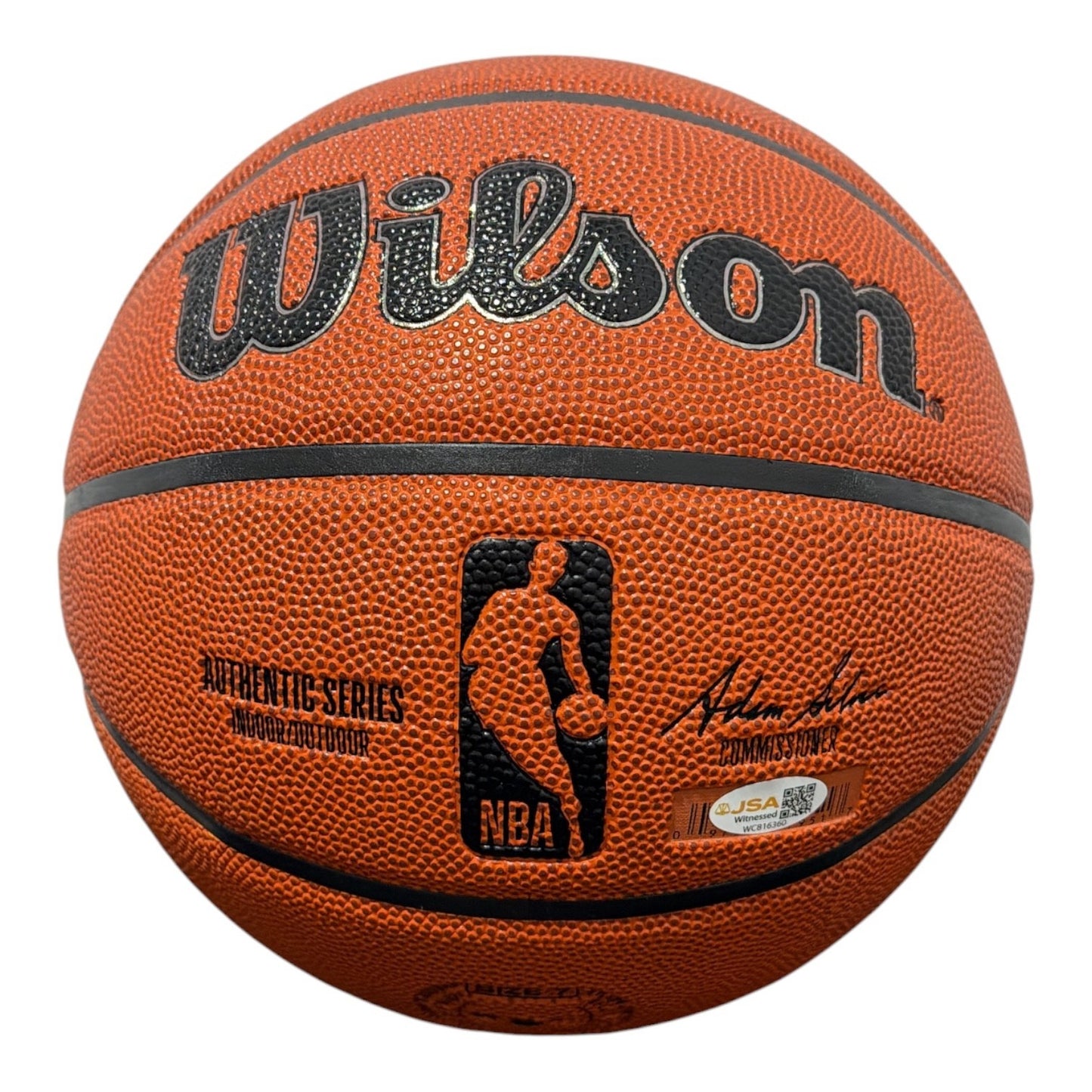 Bob McAdoo Signed Wilson NBA Basketball - HOF 2000 JSA Witness
