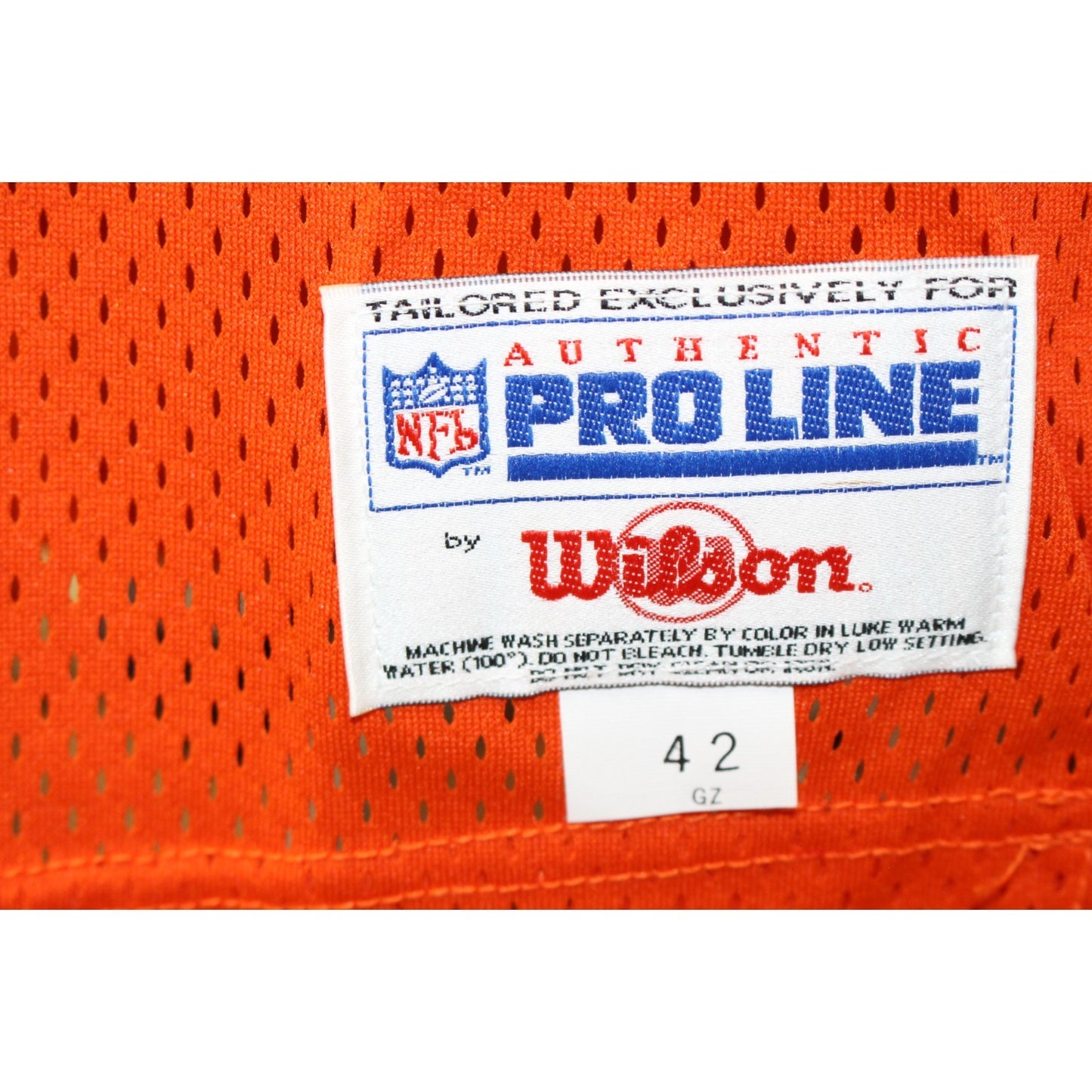 Randy Gradishar Signed Denver Broncos Orange Wilson Jersey (Size 42)