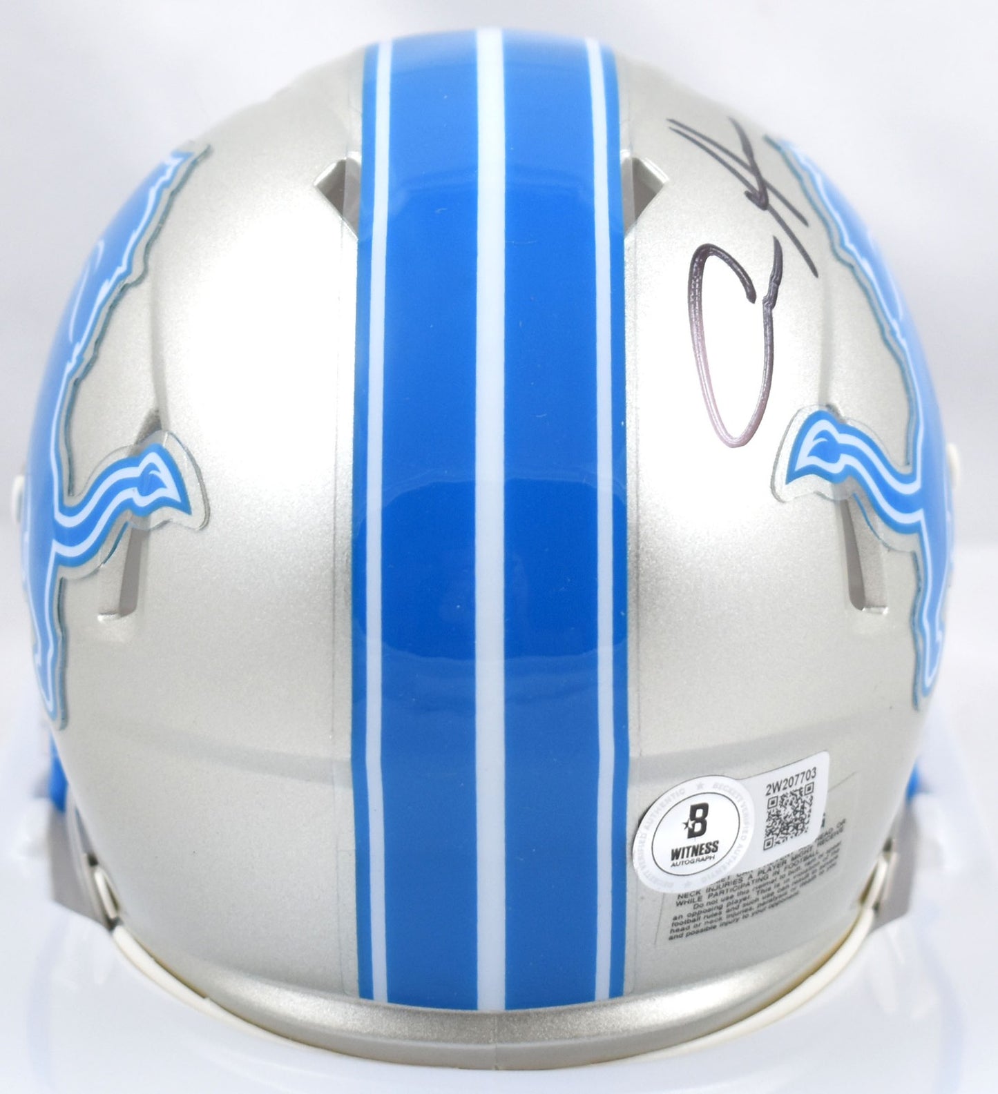Aidan Hutchinson Signed Detroit Lions 2024 Speed Mini Helmet