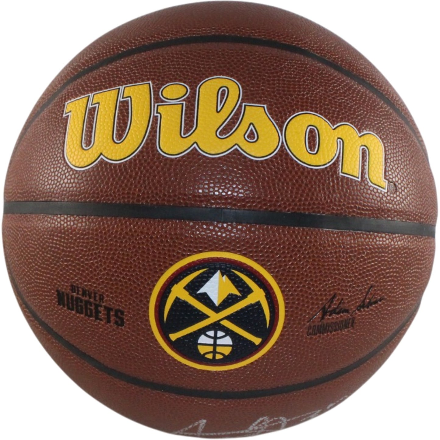 Aaron Gordon Denver Nuggets Autographed Logo Basketball (Beckett Witnessed)