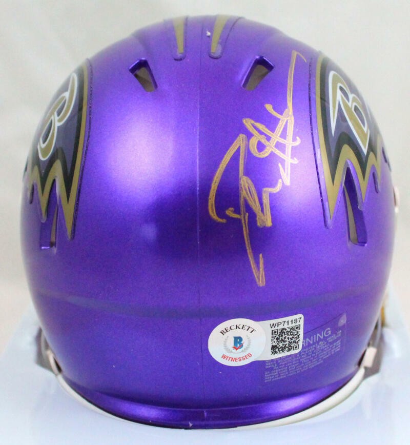 Deion Sanders Signed Baltimore Ravens Flash Mini Helmet