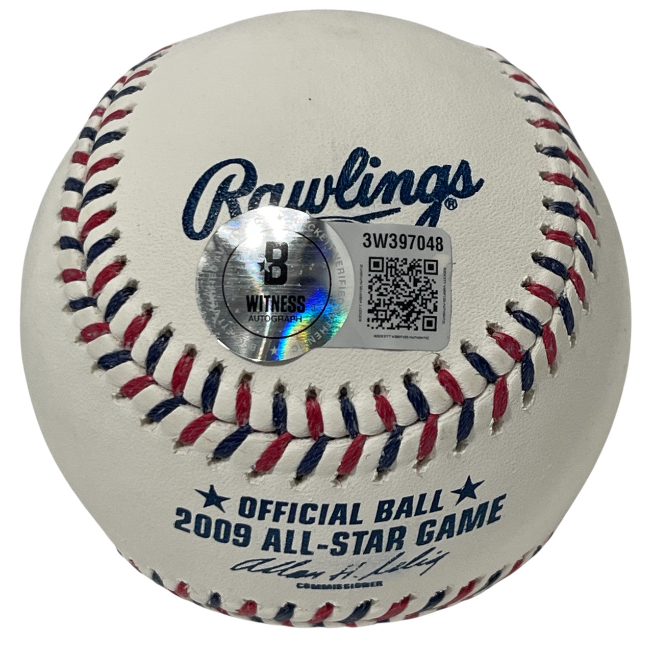 Yadier Molina Signed 2009 MLB All Star Game Baseball - Beckett BAS