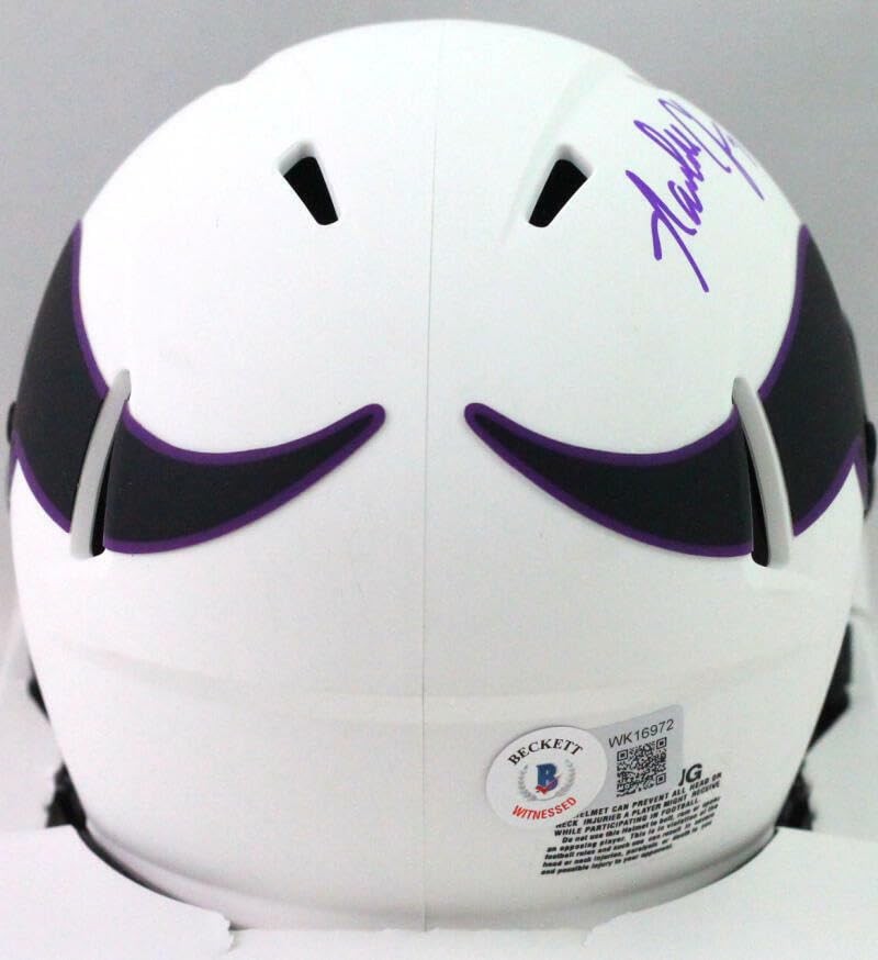 Randall Cunningham Signed Minnesota Vikings Lunar Speed Mini Helmet