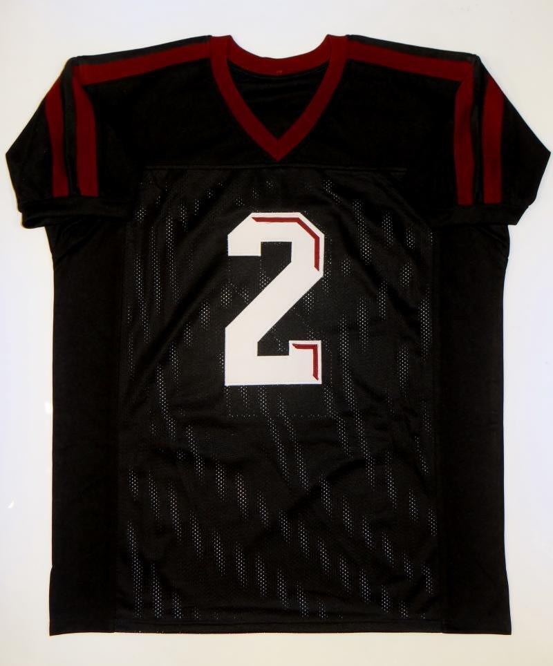 Johnny Manziel Autographed Black Custom Football Jersey