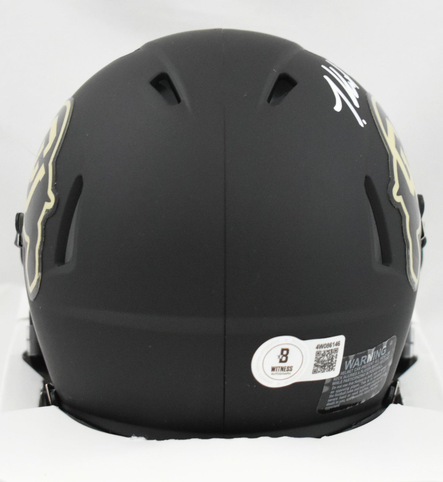Travis Hunter Signed Colorado Buffaloes Speed Mini Helmet