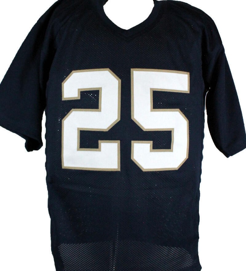 Raghib 'Rocket' Ismail Signed Blue College Style Custom Jersey