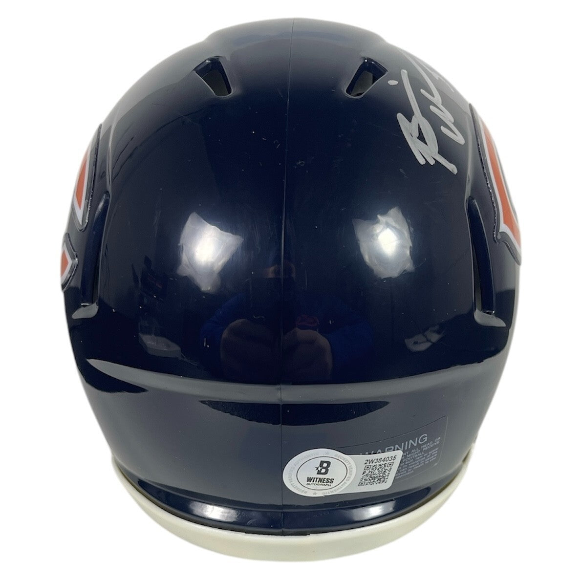 Brian Urlacher Signed Chicago Bears Mini Helmet HOF 18 BAS