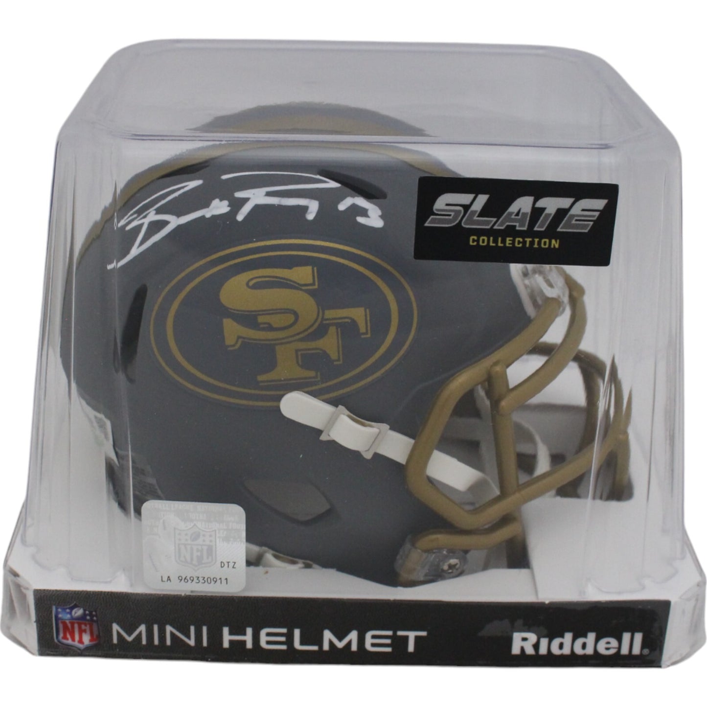 Brock Purdy San Francisco 49ers Autographed Slate Mini Helmet