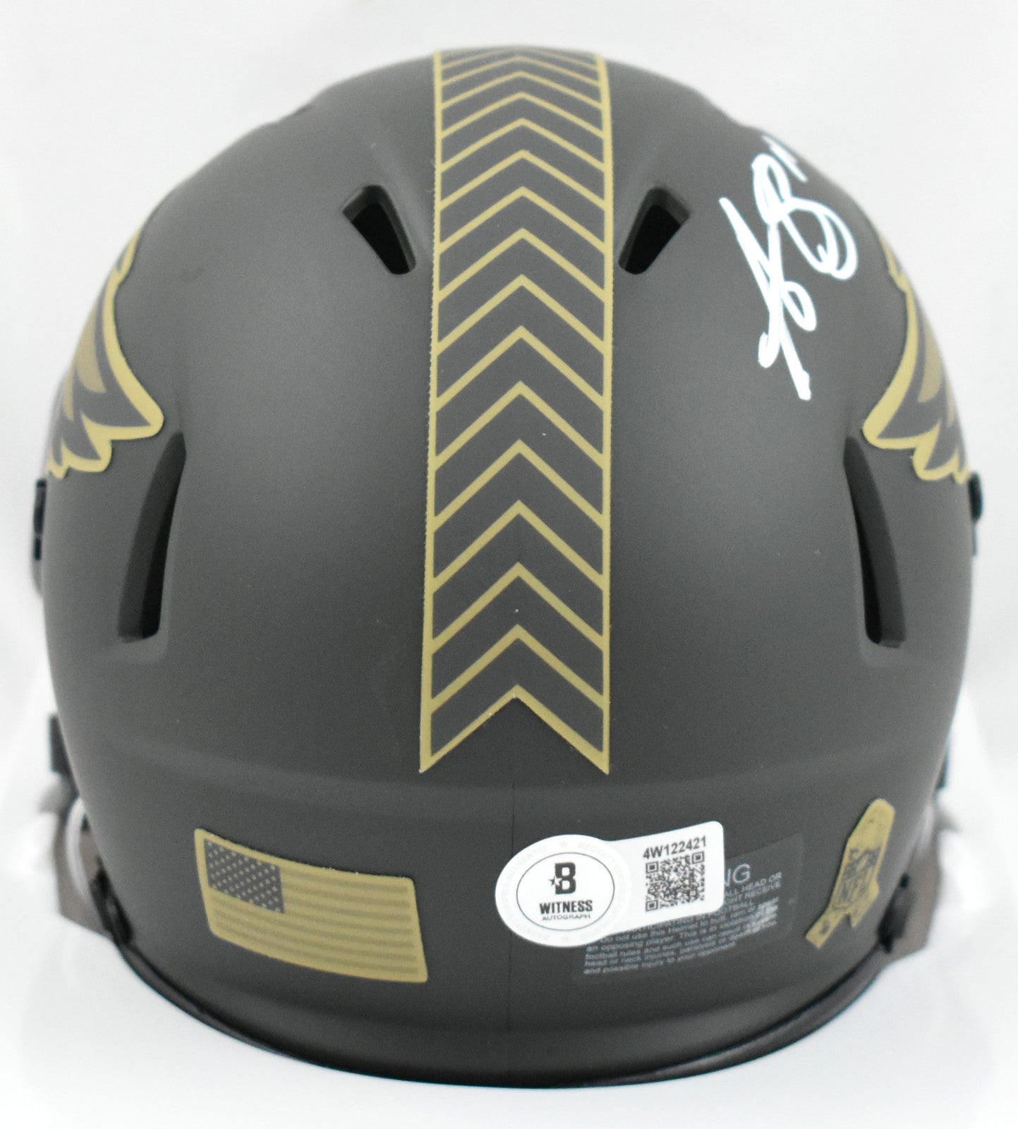 A.J. Brown Signed Philadelphia Eagles 2025 Salute to Service Mini Helmet