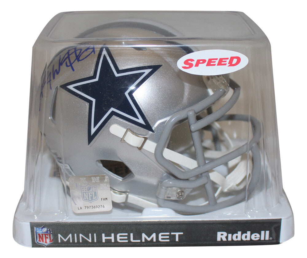 Roy Williams Signed Dallas Cowboys Speed Mini Helmet Beckett