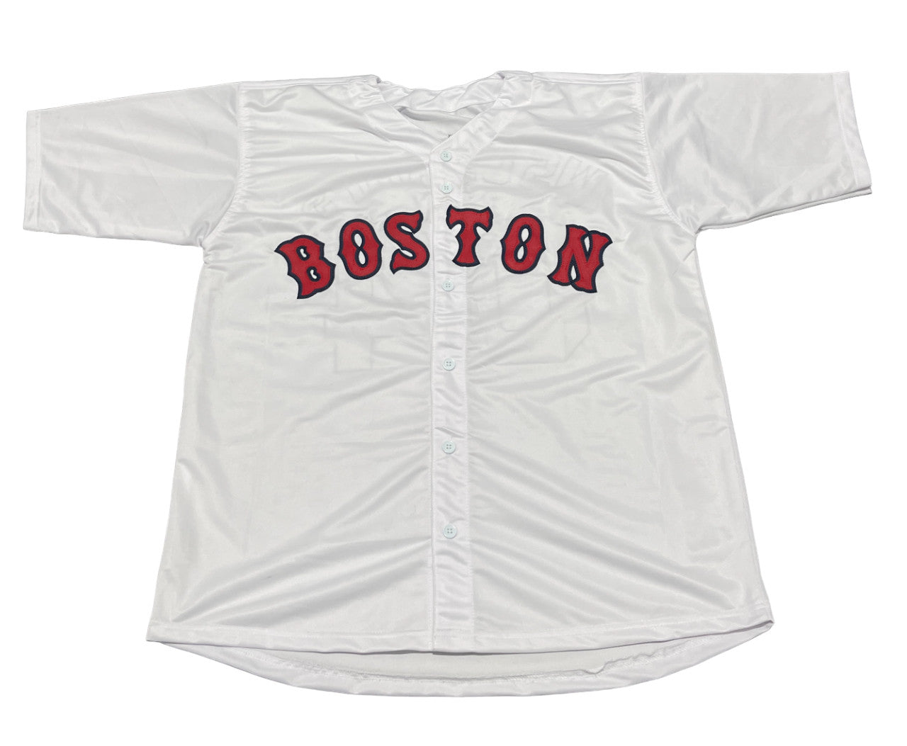 2004 Boston Red Sox Team Signed Custom Jersey (10 Signatures) BAS