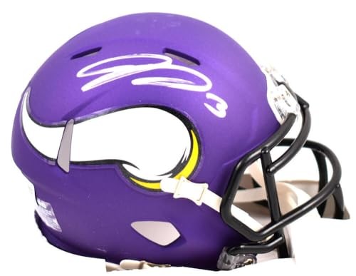 Jordan Addison Signed Minnesota Vikings Speed Mini Helmet