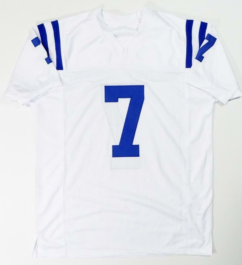 Jacoby Brissett Autographed White Custom Jersey