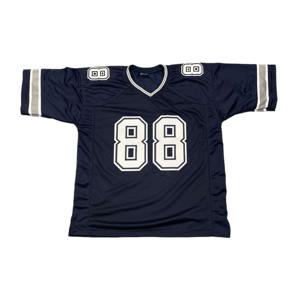 Drew Pearson Signed Dallas Cowboys Navy Custom Jersey (HOF 21)