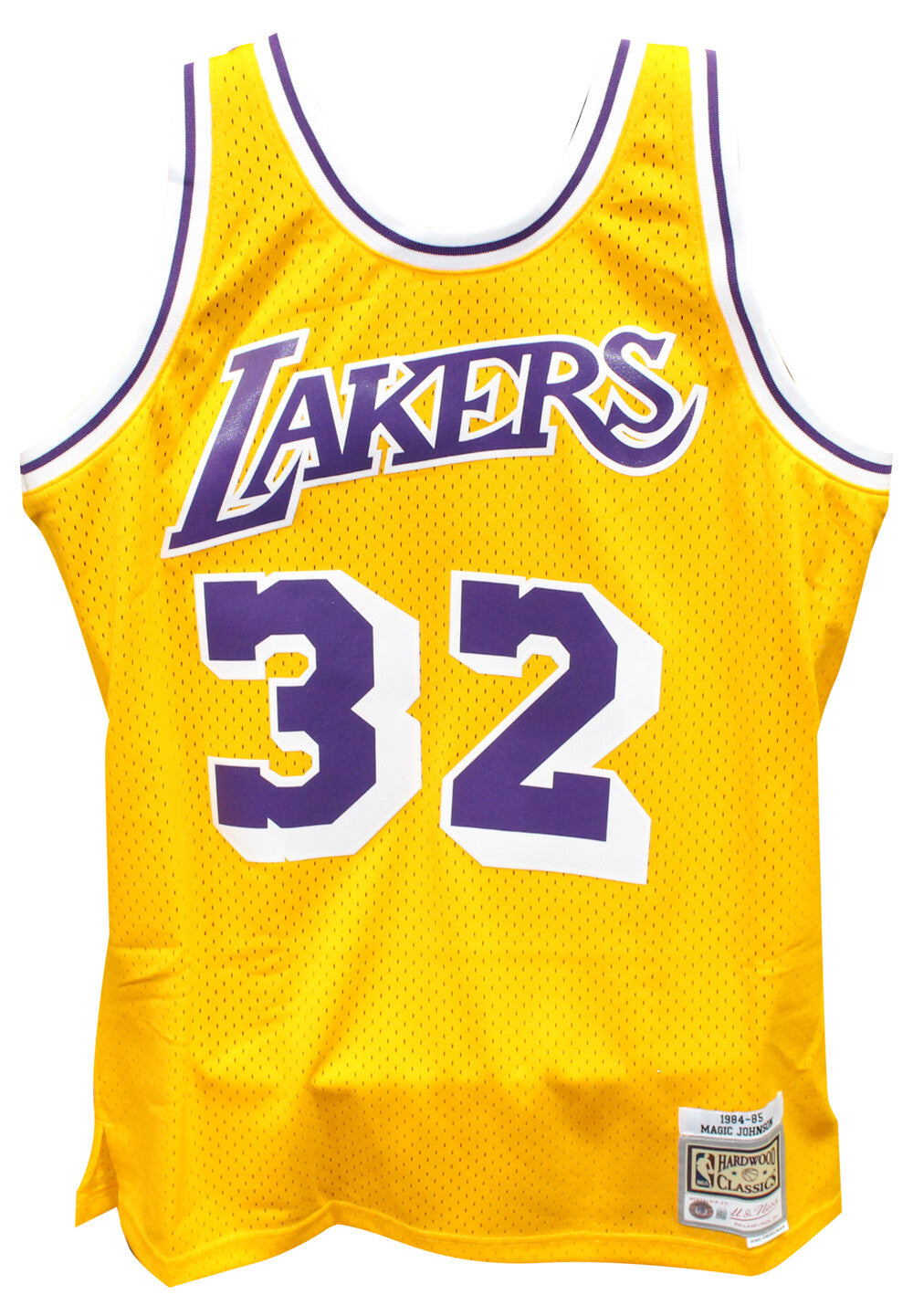 Magic Johnson Signed Mitchell & Ness Lakers Swingman Jersey Beckett BAS