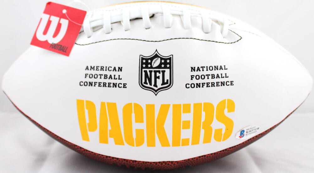 Davante Adams Signed Green Bay Packers Wilson Logo Football