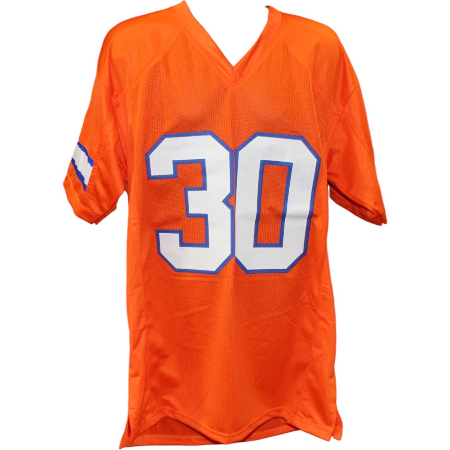 Terrell Davis Autographed Orange Pro Style Jersey (HOF Inscription)